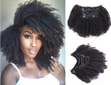 Ms Fenda Brazilian Virgin Hair Natural Color 4b-4c Afro Kinky Curly Clip In Hair Extensions