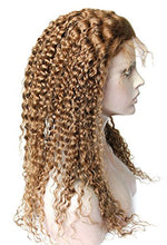 Ms Fenda Hair Blonde Brown #30 Medium Cap Size 100% Remy Virgin Brazilian Human Hair Kinky Curly Full Lace Wigs