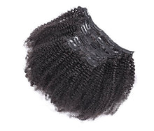 Ms Fenda Brazilian Remy Virgin Hair Kinky Curly Natural Color African American Clip In Hair Extensions 120Gram 7Pcs/Set