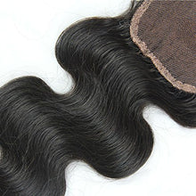 MsFenda Hair Top Quality 100% Virgin Brazilian Remy Body Wave 8"-18" Natural Color Cheap Brazilian Hair Closure Sale (14inch, free part)