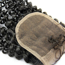 MsFenda Hair 100% Brazilian Human Hair Kinky Curly Hair 1 Pcs Lace Closure (4*4)