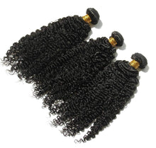 Ms Fenda 100% Brazilian Virgin Human Hair Natural Color 3B 3C Kinky Curly Weaving Weft 3 Bundles