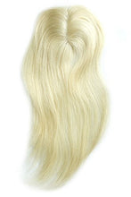 Ms Fenda Golden Blonde Color#613 Virgin European Hair 2.5"x4" Thin Skin PU Around Mono Net Base Top Closures