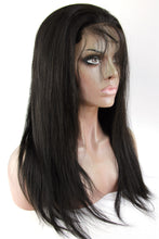 Ms Fenda Hair 250% High Density Straight Natural Color Medium Size Cap Remy Virgin Peruvian Human Hair Lace Front Wigs