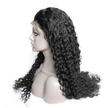 Ms Fenda Brazilian Remy Human Hair Deep Curly 180% High Density 360 Lace Frontal Wigs