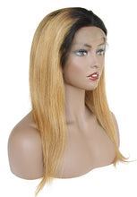 Ms Fenda Ombre Color #T1b/27 Brazilian Virgin Human Hair Natural Straight Lace Front Wigs