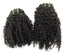 Ms Fenda Brazilian Virgin Hair 3B 3C Kinky Curly Natural Color Clip In Hair Extensions