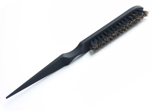 Ms Fenda Salon Edge Control Comb Hair Teasing Brush Three Row Natural Boar Bristle Hair Comb