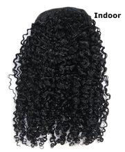 Ms Fenda Peruvian Human Virgin Human Hair 3b-3c S Kinky Curly Clip-in Ponytail