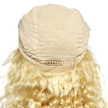 Ms Fenda Brazilian Virgin Human Hair Blonde Color #613 Deep Wave 150% Density Lace Wigs