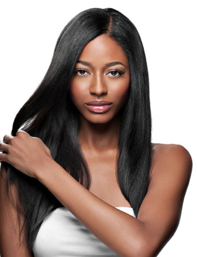 Ms Fenda Brazilian Virgin Human Hair Light Yaki Style 150% Density 13x6 Lace Wigs