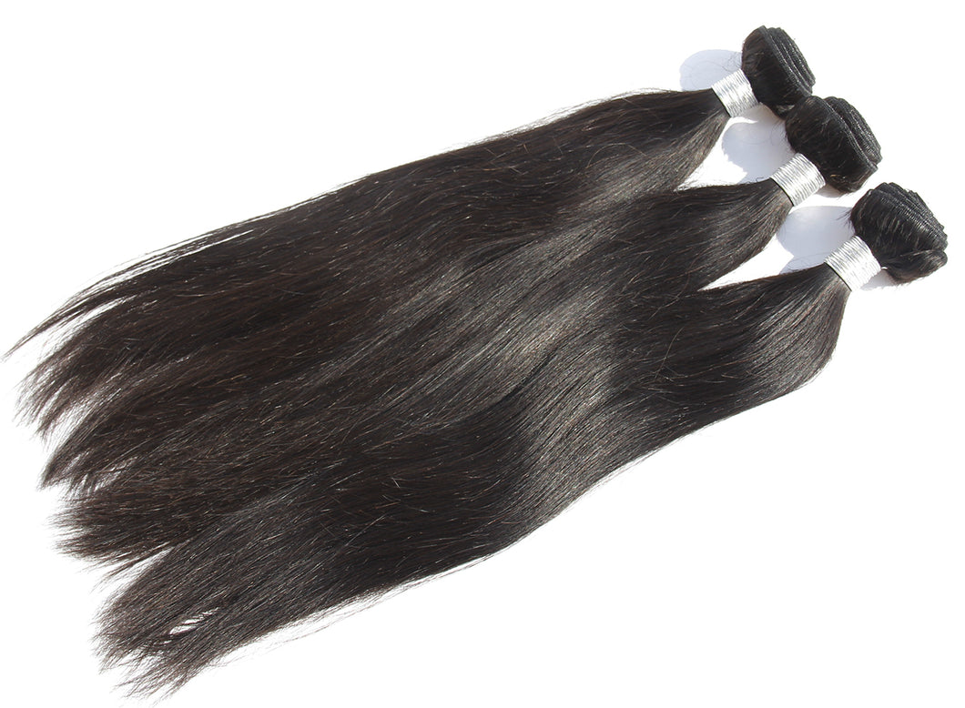 Ms Fenda 100% Brazilian Human Hair Bundles Straight Weaving Wefts (3 bundles)