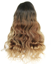 Ms Fenda 150% Density Ombre Color T1b/4/27 Peruvian Virgin Human Hair Body Wave Lace Wigs