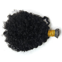 Ms Fenda Brazilian Remy Human Hair s kinky curly 0.5g/strand 100 strands Natural Color I-tip Hair Extensions