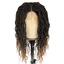 Ms Fenda Hand Tied Heat Resistant Synthetic Braiding T-part Lace Parting Wigs(22inch, #T27)