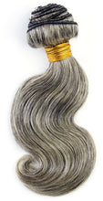 Ms Fenda Virgin Malaysian Human Hair Body Wave Mixed Grey Color Weaving Wefts (1 bundle）